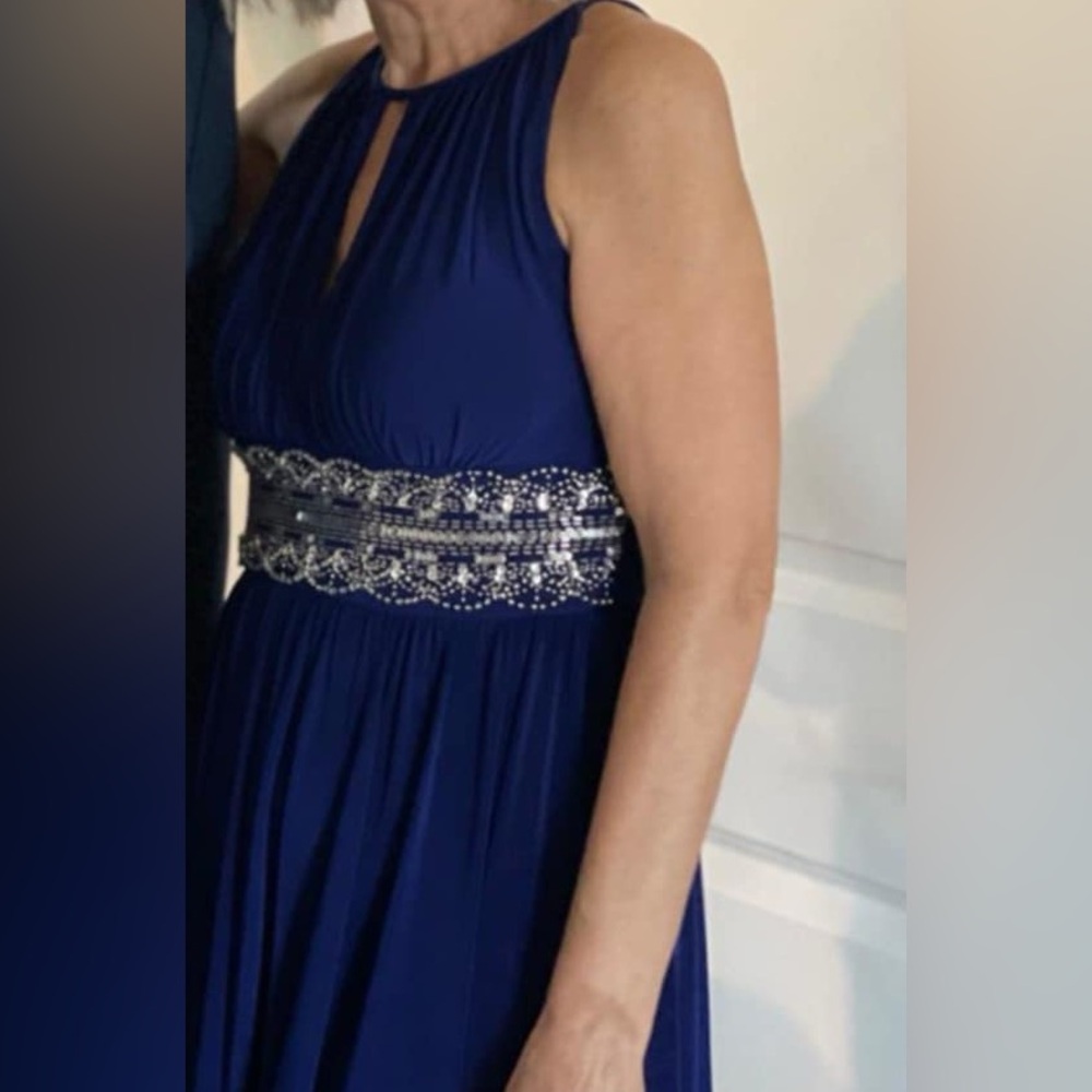 Blue evening dress